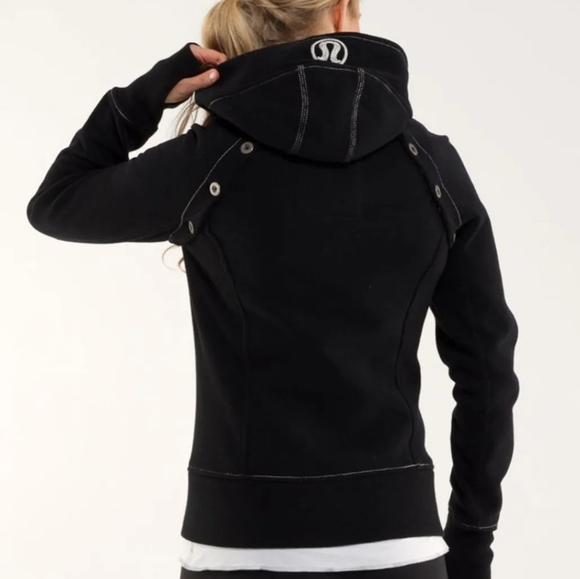 Lululemon Special Edition Convertible Full Zip Scuba Hoodie Sz 8 - Picture 6 of 10